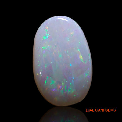 0.70 Cts Natural Australian Fire Opal Loose Gemstone Oval Cabochon 9x6x1 mm AG-216