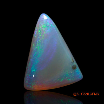 0.90 Cts Natural Australian Fire Opal Loose Gemstone Trillion Cabochon 9x6x2 mm AG-217