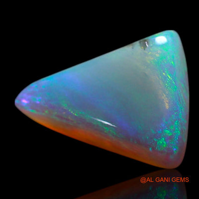 0.90 Cts Natural Australian Fire Opal Loose Gemstone Trillion Cabochon 9x6x2 mm AG-217
