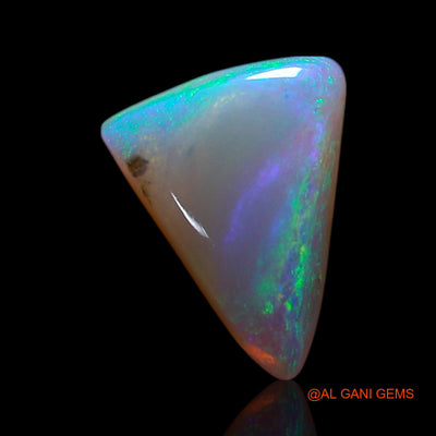 0.90 Cts Natural Australian Fire Opal Loose Gemstone Trillion Cabochon 9x6x2 mm AG-217