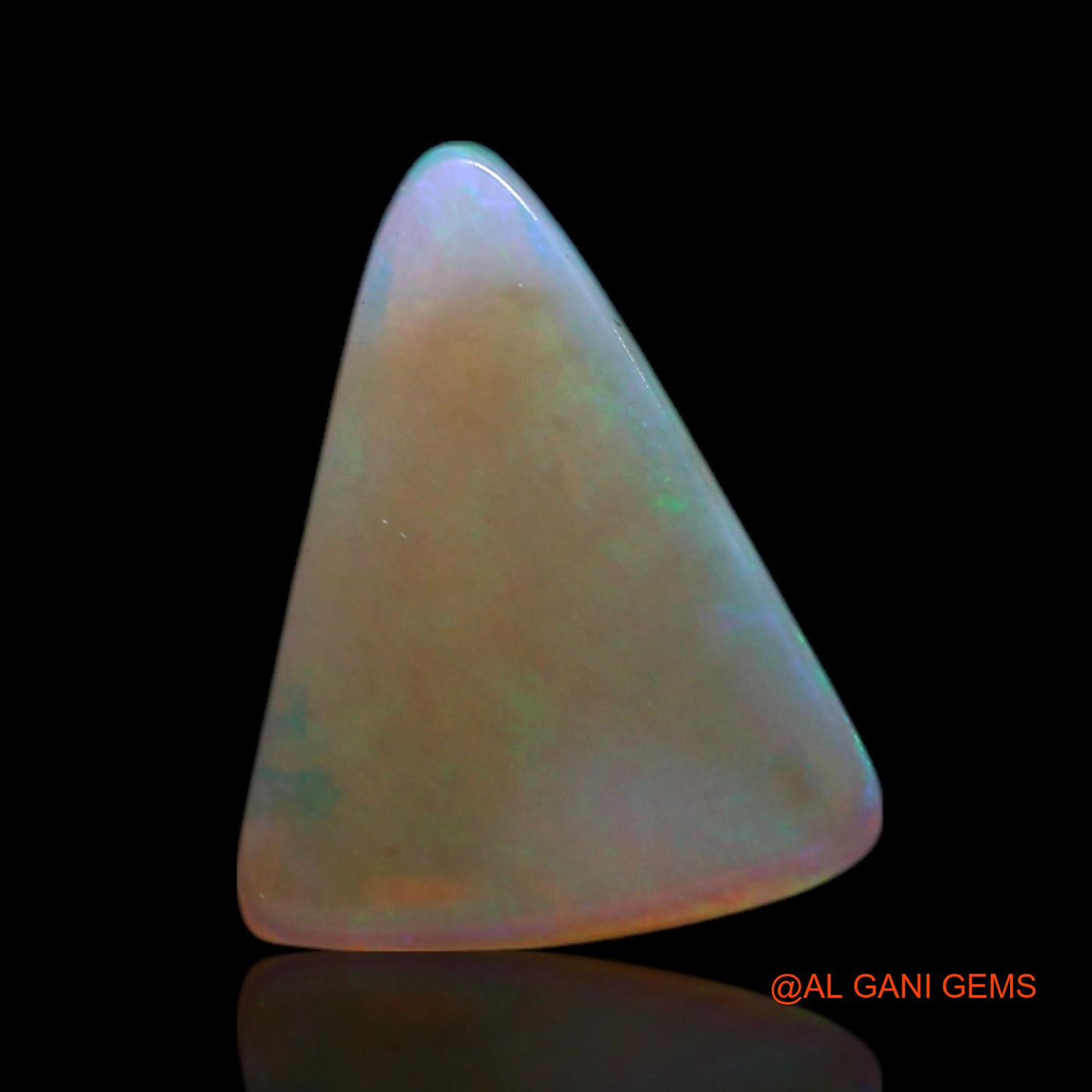 0.90 Cts Natural Australian Fire Opal Loose Gemstone Trillion Cabochon 9x6x2 mm AG-217