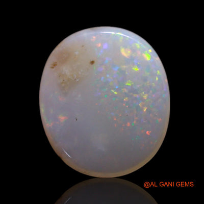 0.90 Cts Natural Australian Fire Opal Oval Cabochon Loose Gemstone For Jewelry 9x8x2 mm AG-218