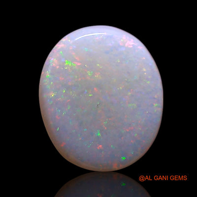 Natural Fire Opal Gemstone 0.90 Cts Loose Oval Cabochon From Australia 9x7x1 mm AG-219