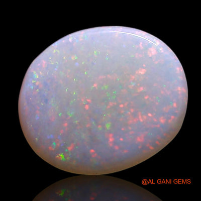 Natural Fire Opal Gemstone 0.90 Cts Loose Oval Cabochon From Australia 9x7x1 mm AG-219