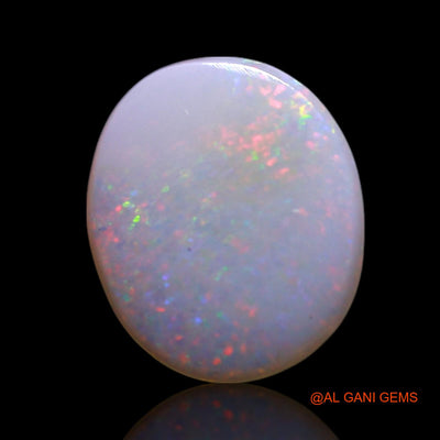 Natural Fire Opal Gemstone 0.90 Cts Loose Oval Cabochon From Australia 9x7x1 mm AG-219