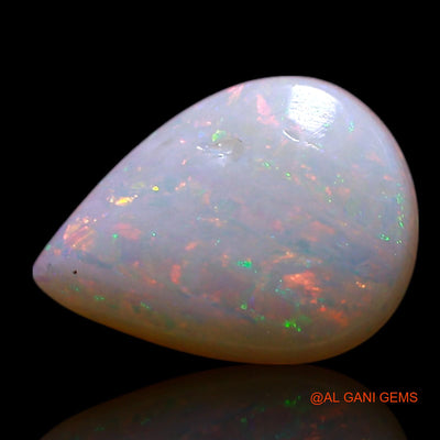 0.80 Cts Natural Australian Fire Opal Loose Gemstone Pear Cabochon 9x7x2 mm AG-220