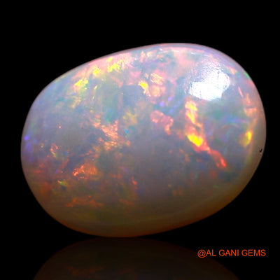 Natural Fire Opal Gemstone 1.00 Cts Loose Oval Cabochon From Australia 8x6x3 mm AG-221