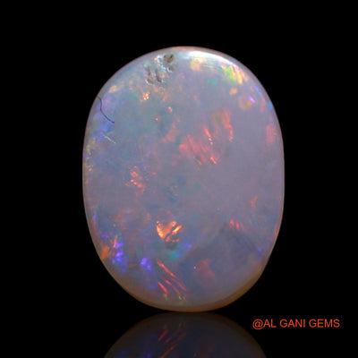 Natural Fire Opal Gemstone 1.00 Cts Loose Oval Cabochon From Australia 8x6x3 mm AG-221