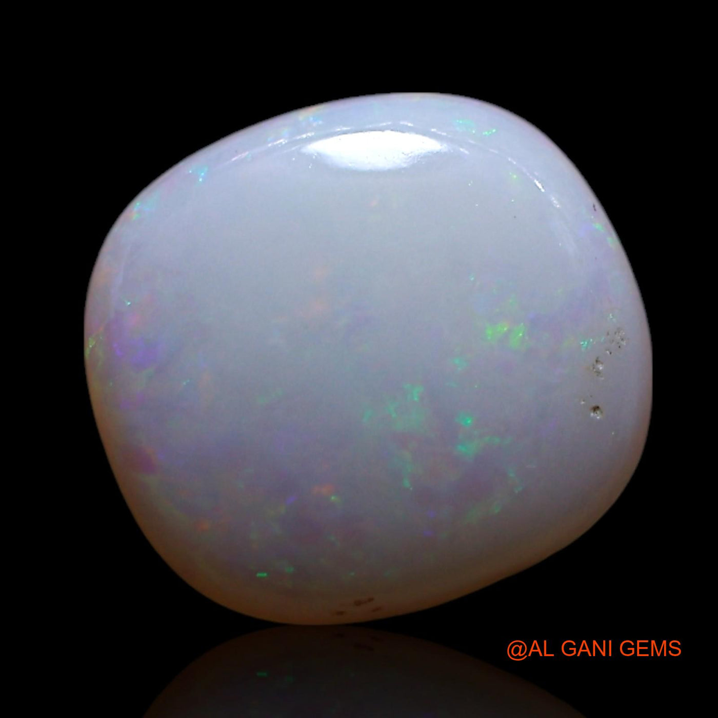 1.00 Cts Natural Australian Fire Opal Oval Cabochon Loose Gemstone For Jewelry 8x8x3 mm AG-222