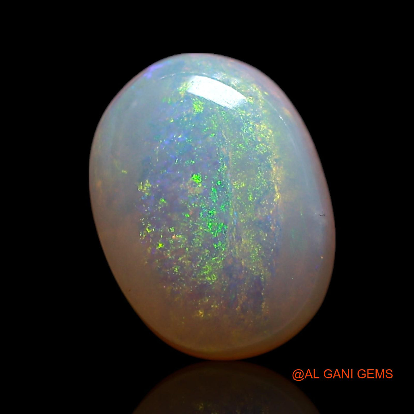 Natural Untreated Fire Opal Loose Gemstone Oval Cabochon From Australia 1.50 Cts 8x6x3 mm AG-223