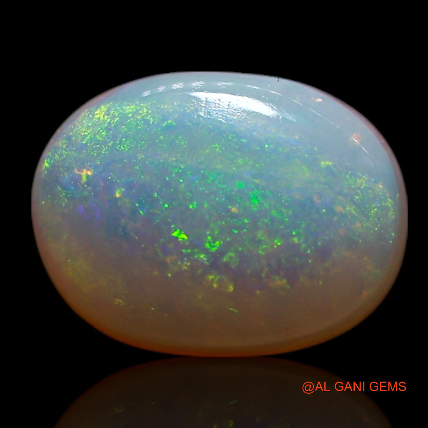 Natural Untreated Fire Opal Loose Gemstone Oval Cabochon From Australia 1.50 Cts 8x6x3 mm AG-223