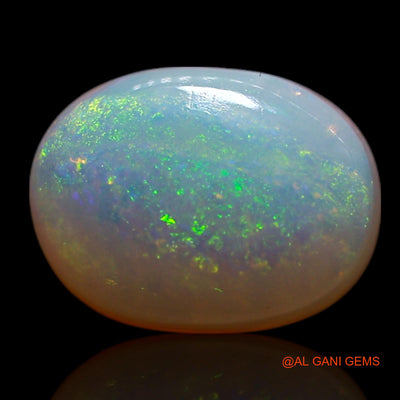 Natural Untreated Fire Opal Loose Gemstone Oval Cabochon From Australia 1.50 Cts 8x6x3 mm AG-223