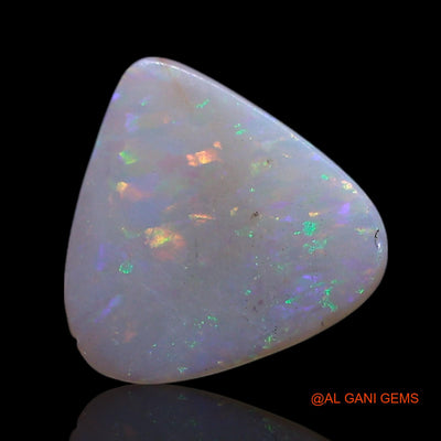 Natural Untreated Fire Opal Loose Gemstone Trillion Cabochon From Australia 1.00 Cts 8x8x2 mm AG-226