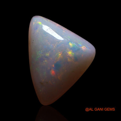 Natural Untreated Fire Opal Loose Gemstone Trillion Cabochon From Australia 1.00 Cts 9x7x2 mm AG-227