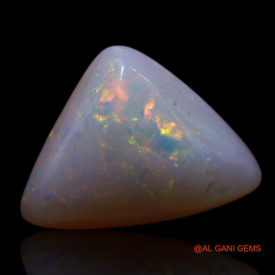 Natural Untreated Fire Opal Loose Gemstone Trillion Cabochon From Australia 1.00 Cts 9x7x2 mm AG-227