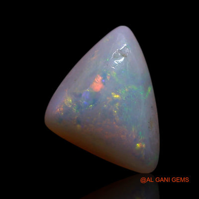 Natural Untreated Fire Opal Loose Gemstone Trillion Cabochon From Australia 1.00 Cts 9x7x2 mm AG-227