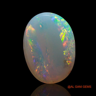 1.00 Cts Natural Australian Fire Opal Oval Cabochon Loose Gemstone For Jewelry 8x6x3 mm AG-228