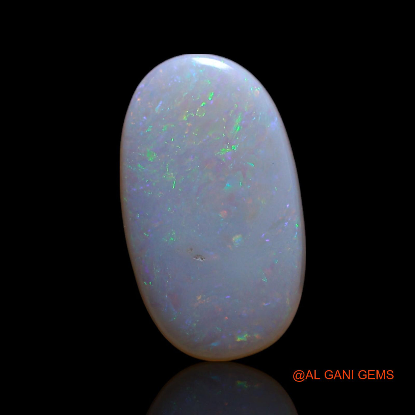 1.00 Cts Natural Australian Fire Opal Oval Cabochon Loose Gemstone For Jewelry 13x7x1 mm AG-22