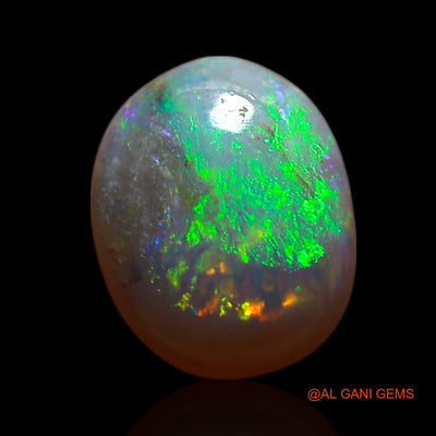 Natural Fire Opal Gemstone 1.00 Cts Loose Oval Cabochon From Australia 8x7x3 mm AG-230