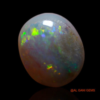 Natural Fire Opal Gemstone 1.00 Cts Loose Oval Cabochon From Australia 8x7x3 mm AG-230