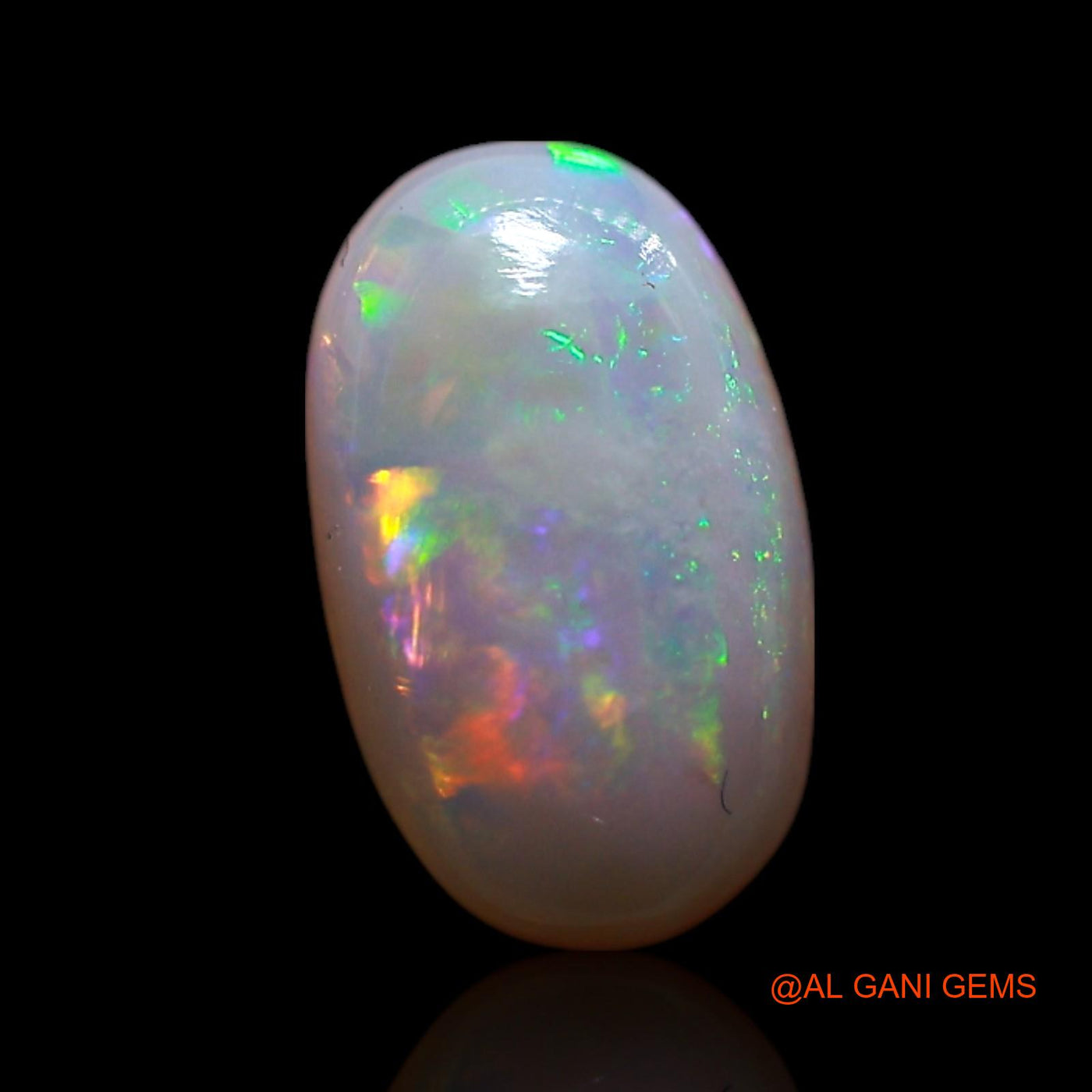 1.00 Cts Natural Australian Fire Opal Loose Gemstone Oval Cabochon 4x5x3 mm AG-231