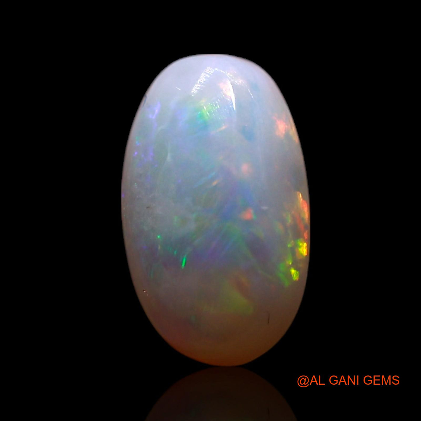 1.00 Cts Natural Australian Fire Opal Loose Gemstone Oval Cabochon 4x5x3 mm AG-231