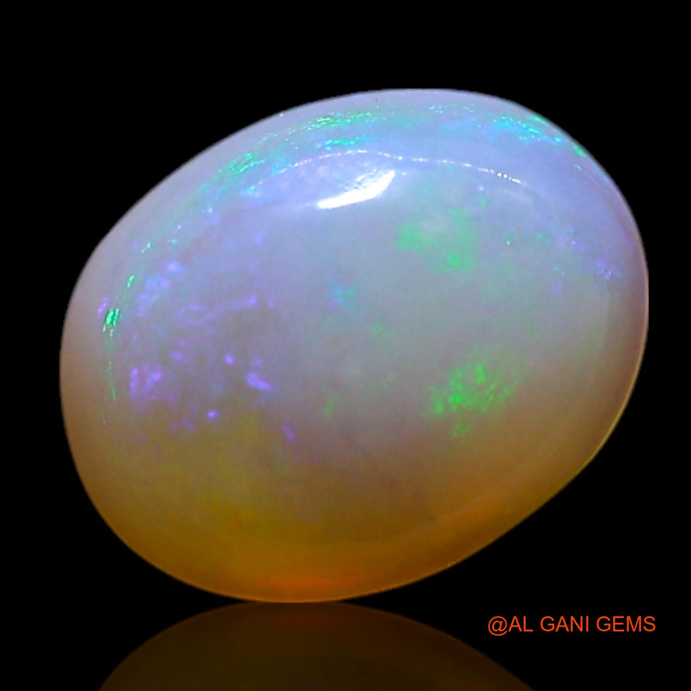 1.00 Cts Unheated Australian Fire Opal Loose Gemstone Oval Cabochon Natural 8x6x3 mm AG-232