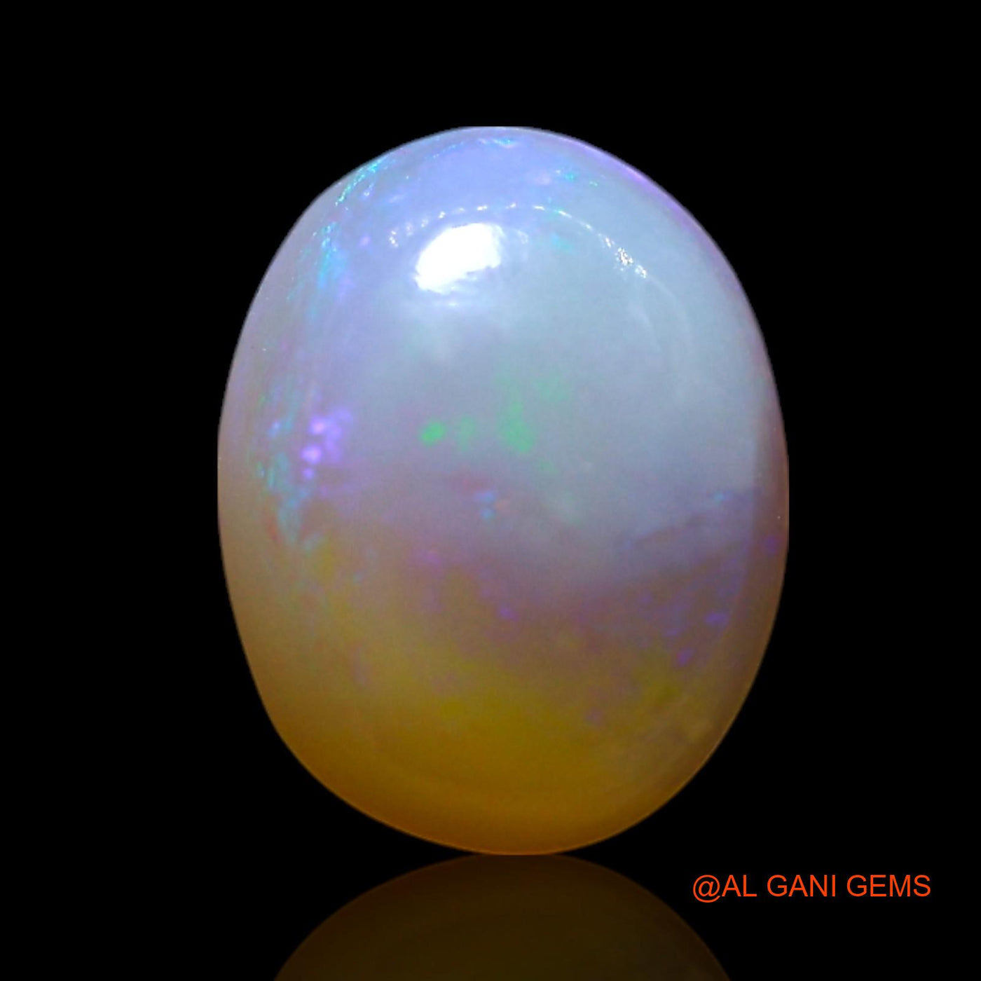 1.00 Cts Unheated Australian Fire Opal Loose Gemstone Oval Cabochon Natural 8x6x3 mm AG-232