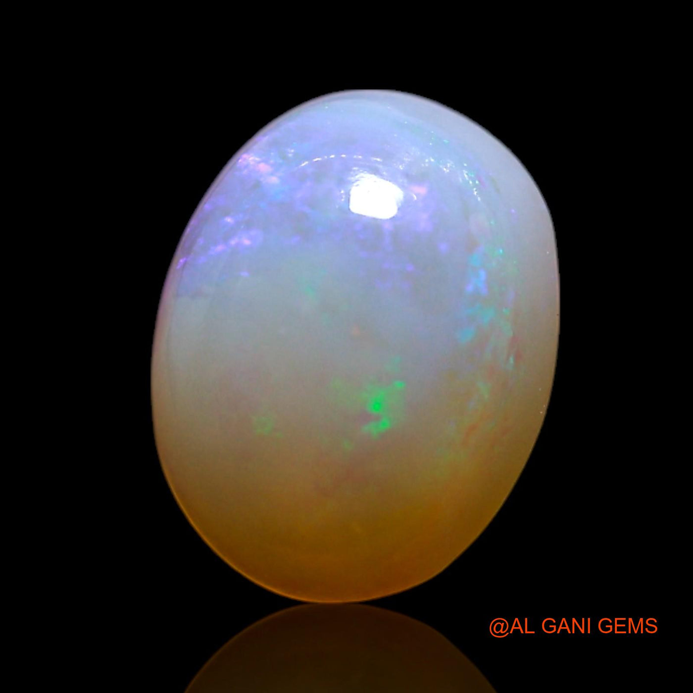 1.00 Cts Unheated Australian Fire Opal Loose Gemstone Oval Cabochon Natural 8x6x3 mm AG-232
