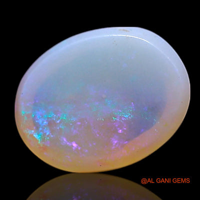 1.00 Cts Unheated Australian Fire Opal Loose Gemstone Oval Cabochon Natural 8x6x3 mm AG-232