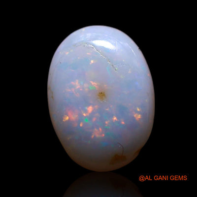 Natural Untreated Fire Opal Loose Gemstone Oval Cabochon From Australia 1.00 Cts 9x6x2 mm AG-234