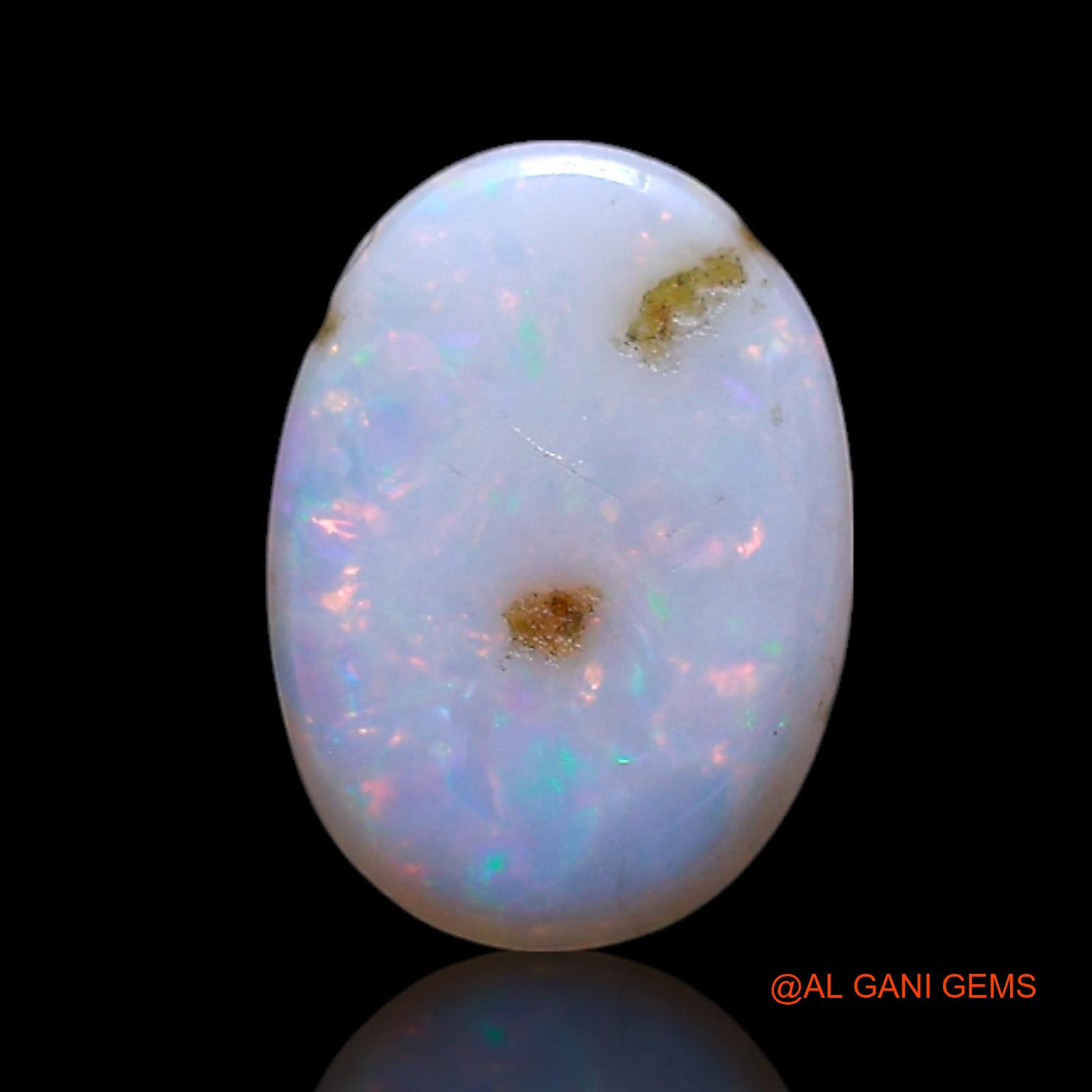 Natural Untreated Fire Opal Loose Gemstone Oval Cabochon From Australia 1.00 Cts 9x6x2 mm AG-234