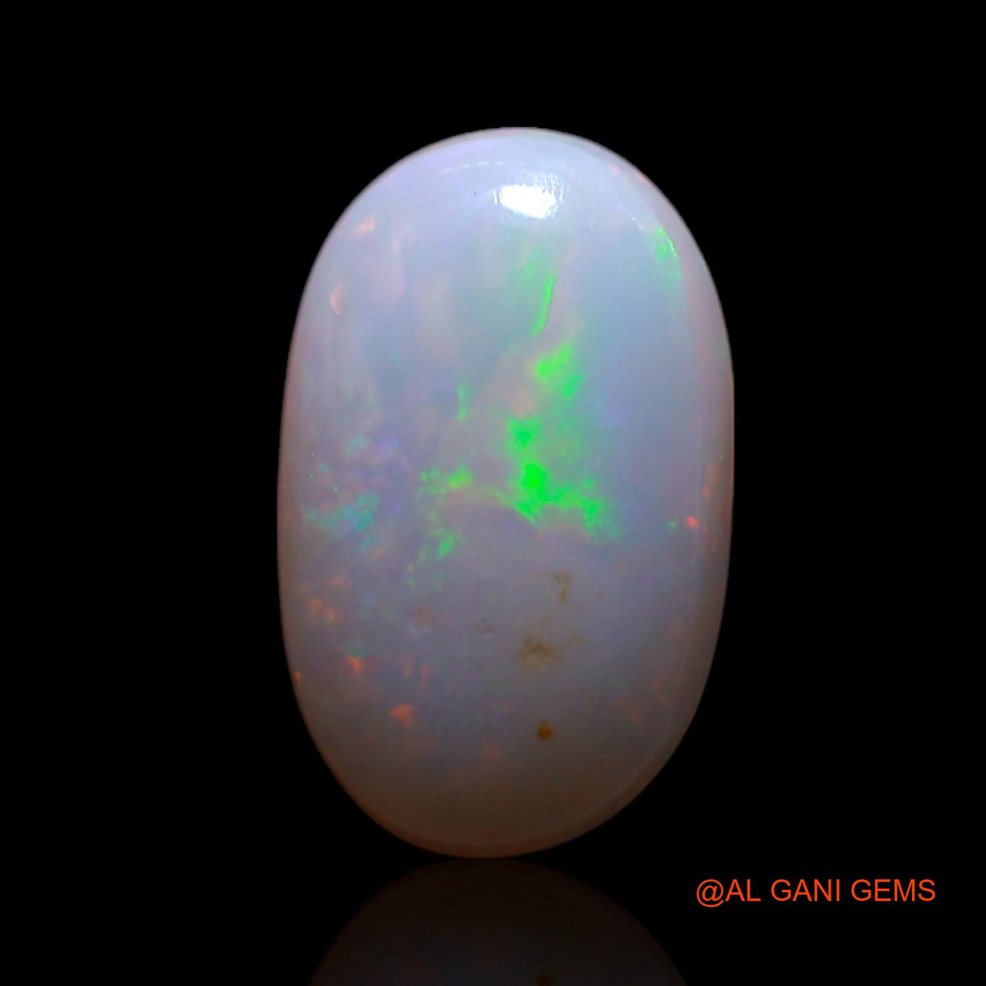 Natural Fire Opal Gemstone 0.90 Cts Loose Oval Cabochon From Australia 9x6x2 mm AG-235