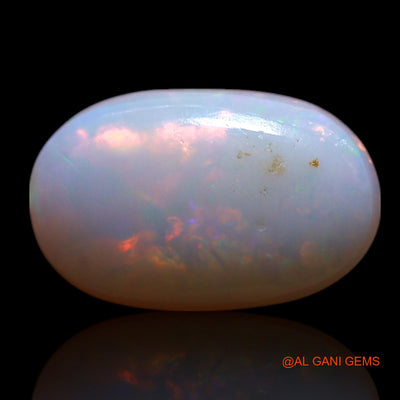 Natural Fire Opal Gemstone 0.90 Cts Loose Oval Cabochon From Australia 9x6x2 mm AG-235