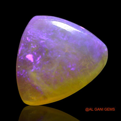 0.80 Cts Unheated Australian Fire Opal Loose Gemstone Trillion Cabochon Natural 8x7x2 mm AG-236