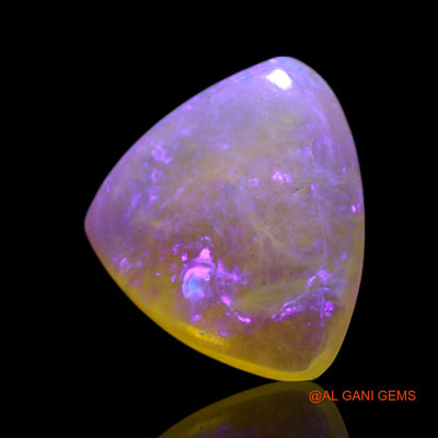 0.80 Cts Unheated Australian Fire Opal Loose Gemstone Trillion Cabochon Natural 8x7x2 mm AG-236