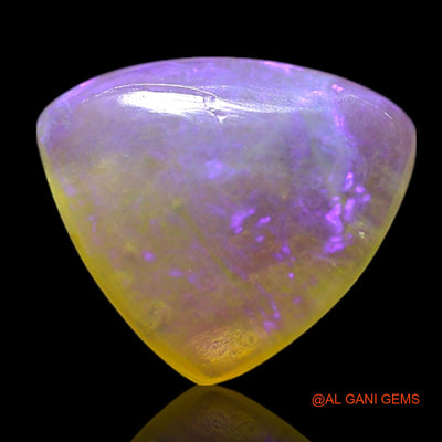 0.80 Cts Unheated Australian Fire Opal Loose Gemstone Trillion Cabochon Natural 8x7x2 mm AG-236