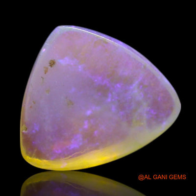0.80 Cts Unheated Australian Fire Opal Loose Gemstone Trillion Cabochon Natural 8x7x2 mm AG-236