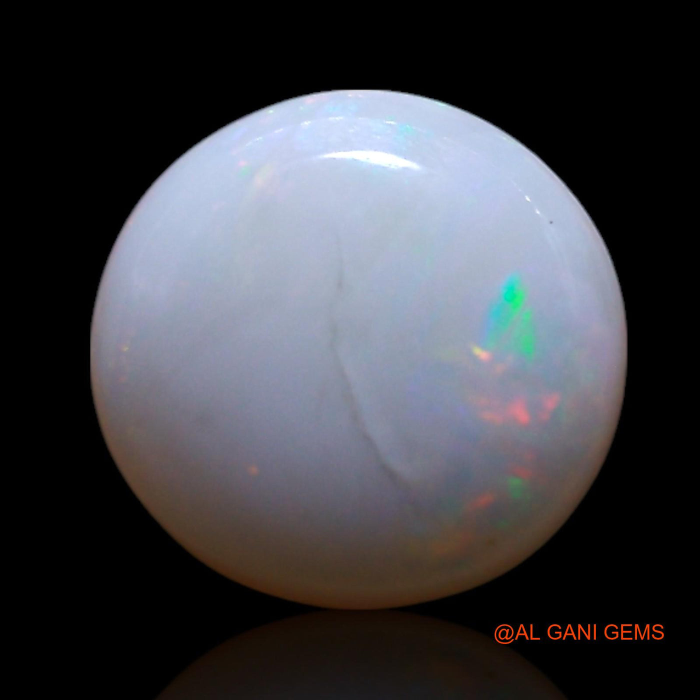 1.00 Cts Natural Australian Fire Opal Oval Cabochon Loose Gemstone For Jewelry 8x8x3 mm AG-238