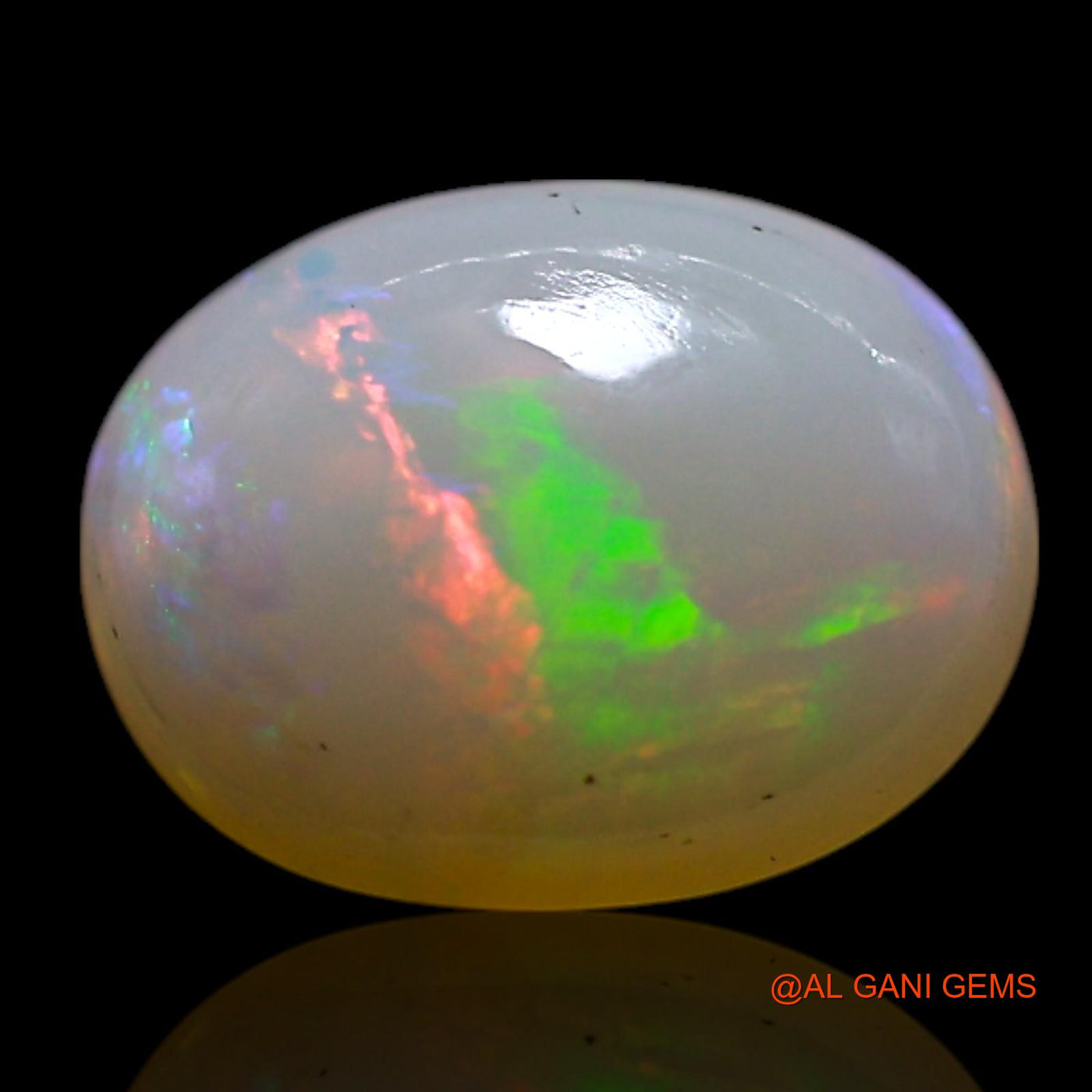 1.00 Cts Natural Australian Fire Opal Loose Gemstone Oval Cabochon 8x6x3 mm AG-239