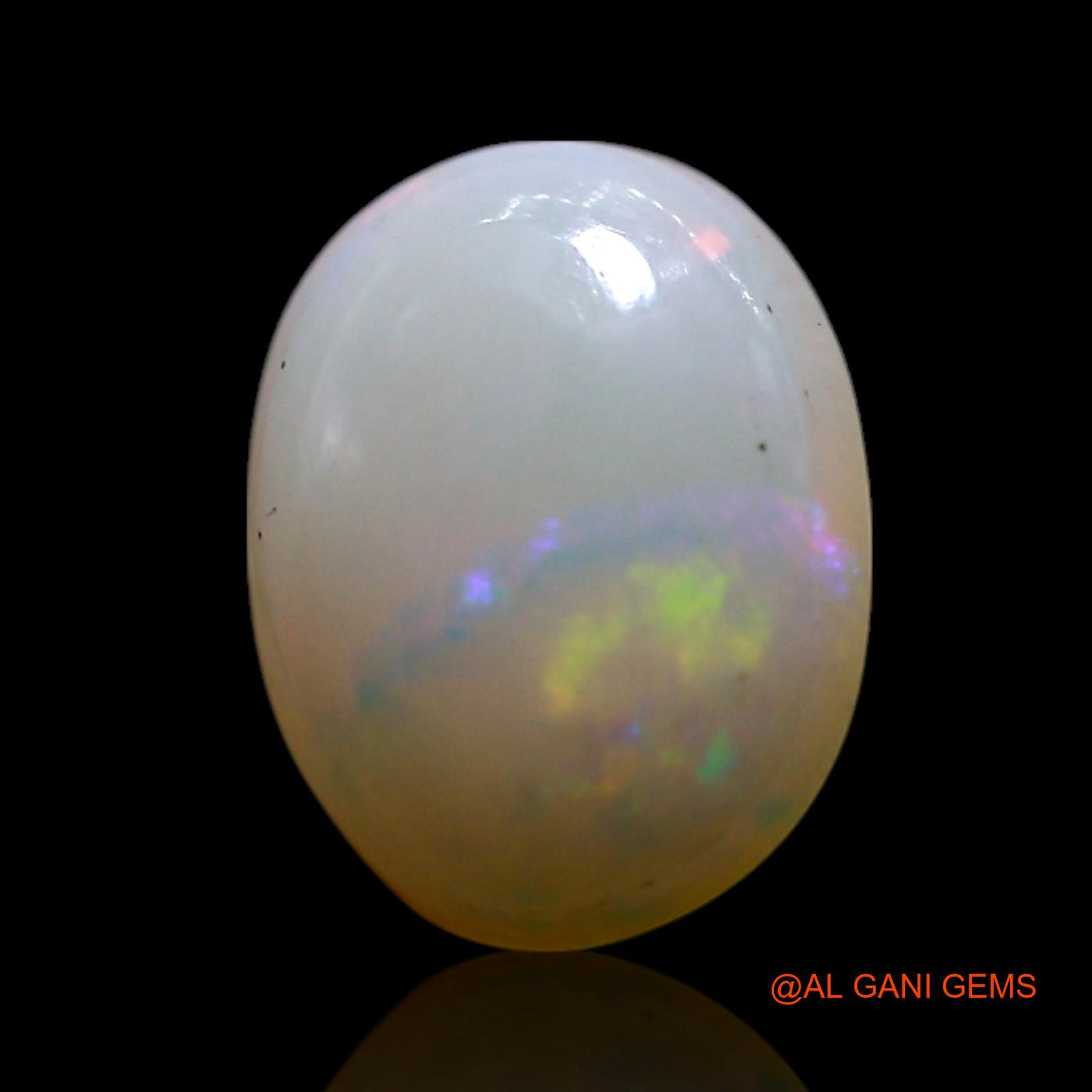 1.00 Cts Natural Australian Fire Opal Loose Gemstone Oval Cabochon 8x6x3 mm AG-239