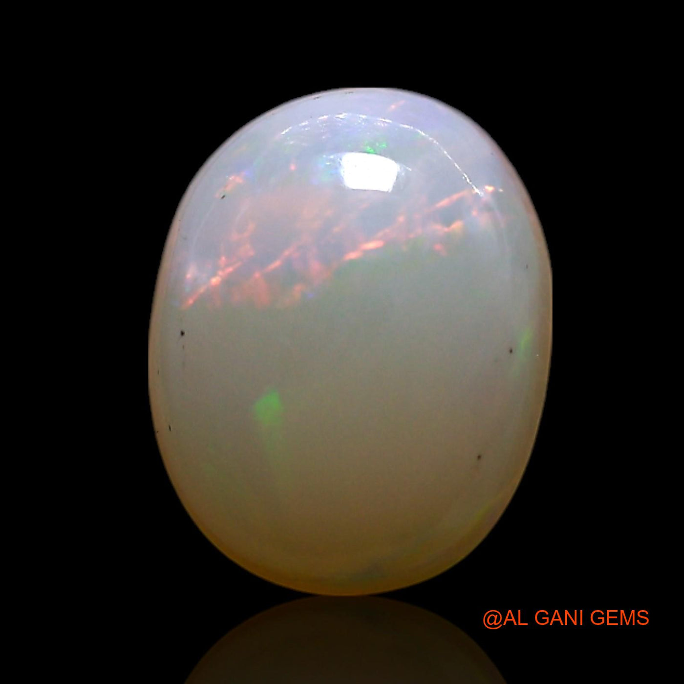 1.00 Cts Natural Australian Fire Opal Loose Gemstone Oval Cabochon 8x6x3 mm AG-239
