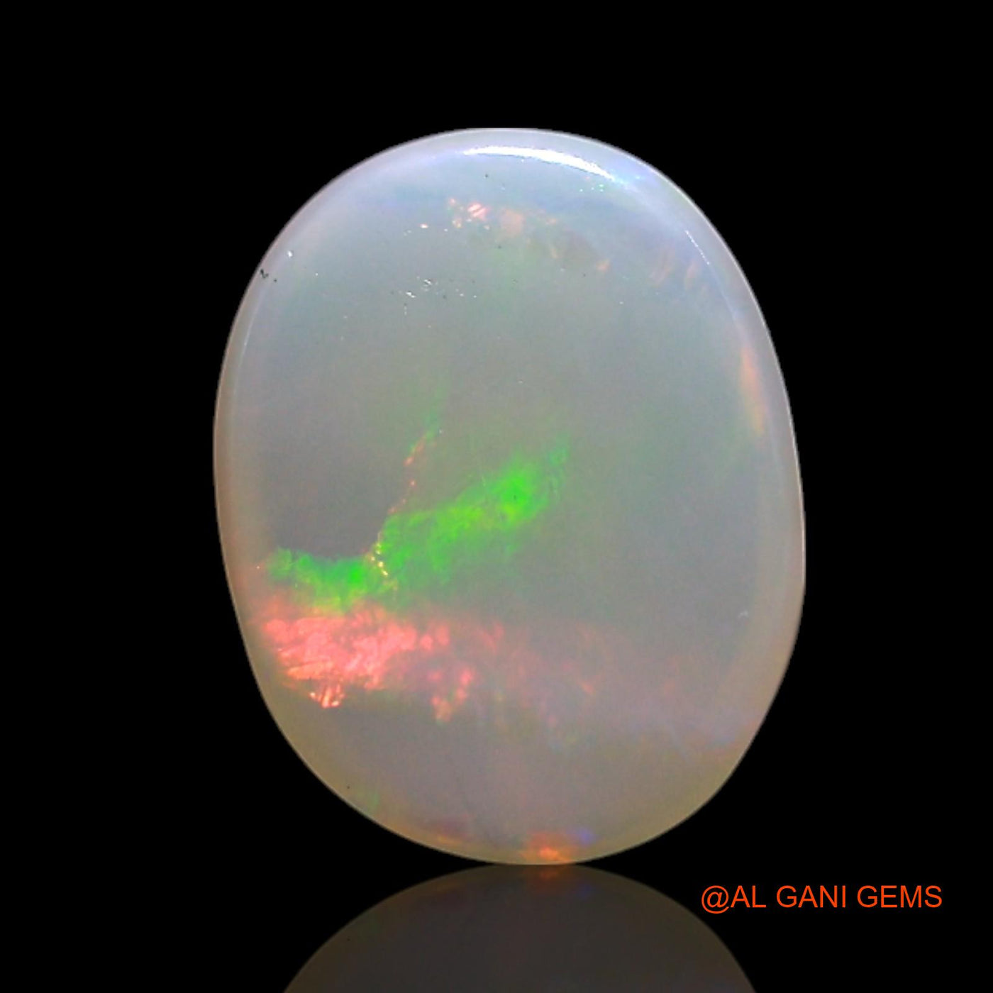 1.00 Cts Natural Australian Fire Opal Loose Gemstone Oval Cabochon 8x6x3 mm AG-239