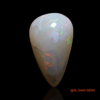 Natural Fire Opal Gemstone 1.00 Cts Loose Pear Cabochon From Australia 10x6x3 mm AG-242