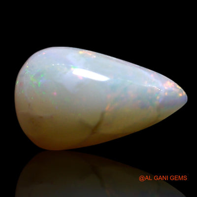 Natural Fire Opal Gemstone 1.00 Cts Loose Pear Cabochon From Australia 10x6x3 mm AG-242