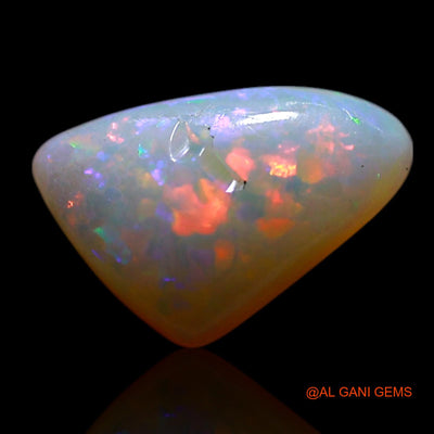 1.00 Cts Natural Australian Fire Opal Loose Gemstone Trillion Cabochon 9x6x3 mm AG-243
