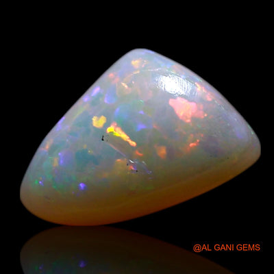 1.00 Cts Natural Australian Fire Opal Loose Gemstone Trillion Cabochon 9x6x3 mm AG-243
