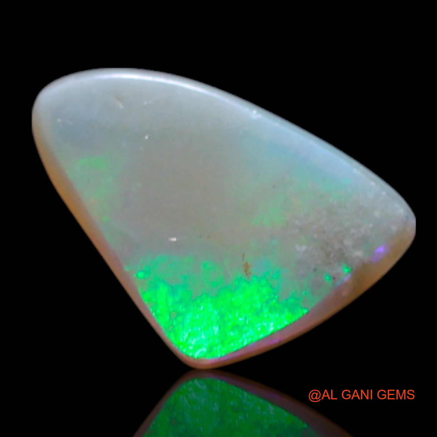 1.00 Cts Natural Australian Fire Opal Loose Gemstone Trillion Cabochon 9x6x3 mm AG-243