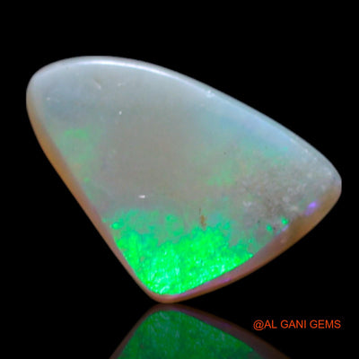 1.00 Cts Natural Australian Fire Opal Loose Gemstone Trillion Cabochon 9x6x3 mm AG-243