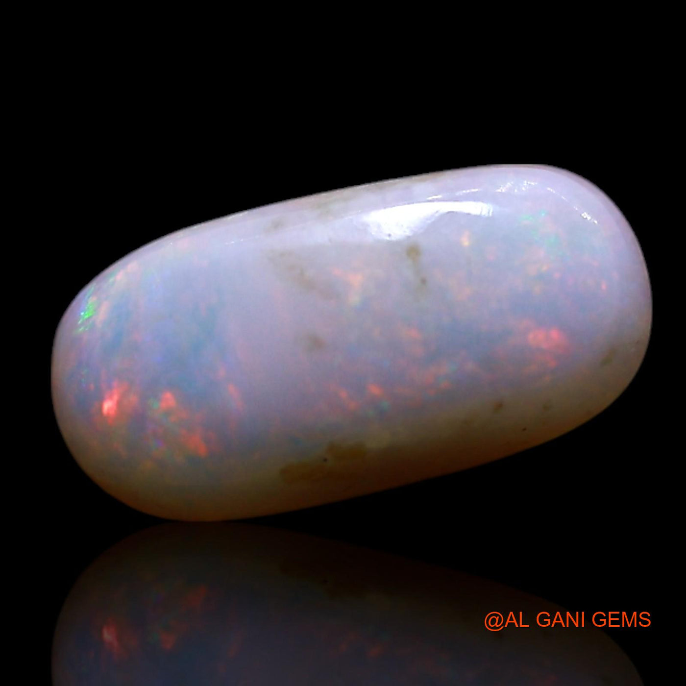 1.00 Cts Natural Australian Fire Opal Loose Gemstone Oval Cabochon 10x5x2 mm AG-244